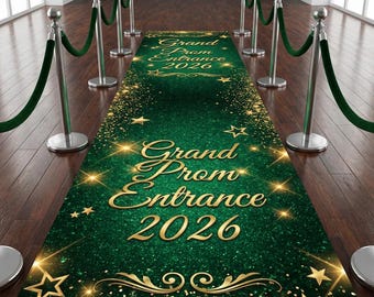 Royal Prom Runner, Prom Night Floor Decal, Prom Floor Decal Runner, Red Carpet Floor Sticker, Custom Graduation Entrance Walkway, Prom Party