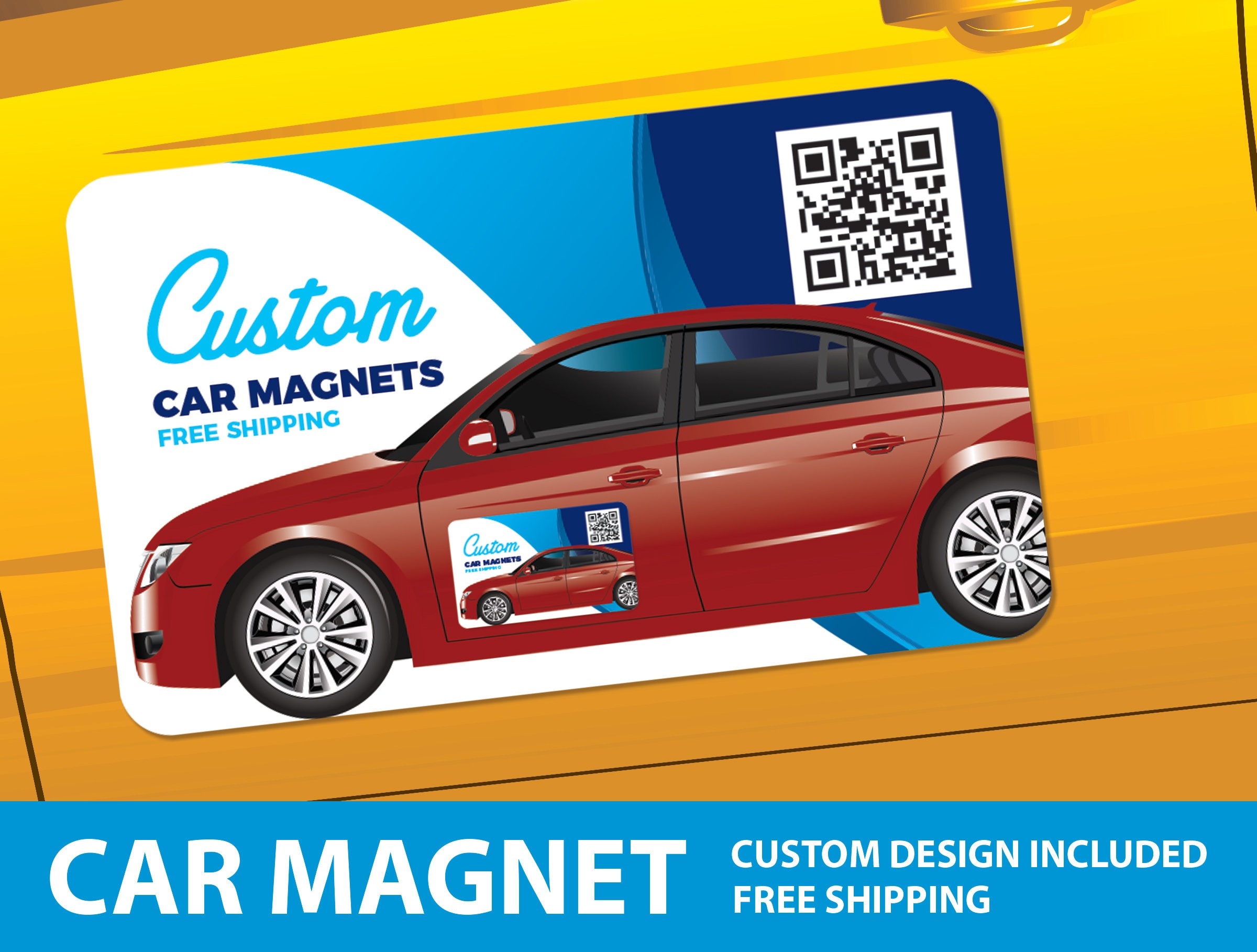 Car Magnetic Sticker Design Your Own Custom Business Sign Magnetic