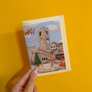 Biglietto di Natale con busta, Christmas greeting cards, Xmax postcard
