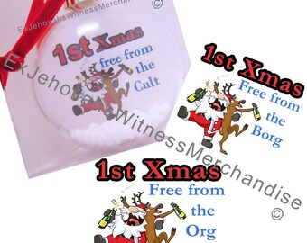 1st Class Apostate - Round Christmas decoration Bauble - Ex JW