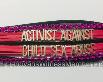 Activist against child sex abuse - Ex-JW, Ex Jehovahs Witness, Faux Suede