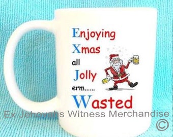 Ex JW xmas mugs, various designs   - Ex-JW, APOSTATE mugs, Ex Jehovahs Witness