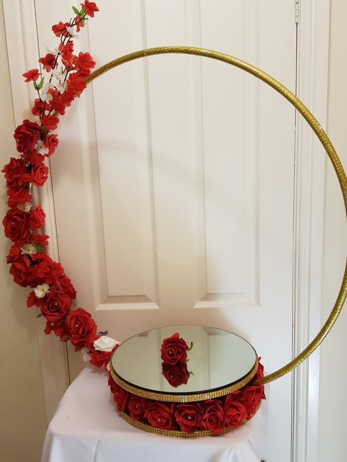 Handmade Hula Hoop 14 Double Cake Stand with a mirror Etsy
