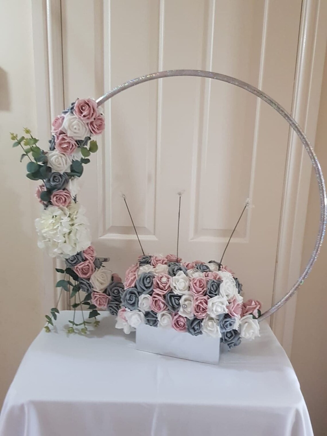 Hula Hoop Centerpiece Floral Table Arrangement Table Etsy UK