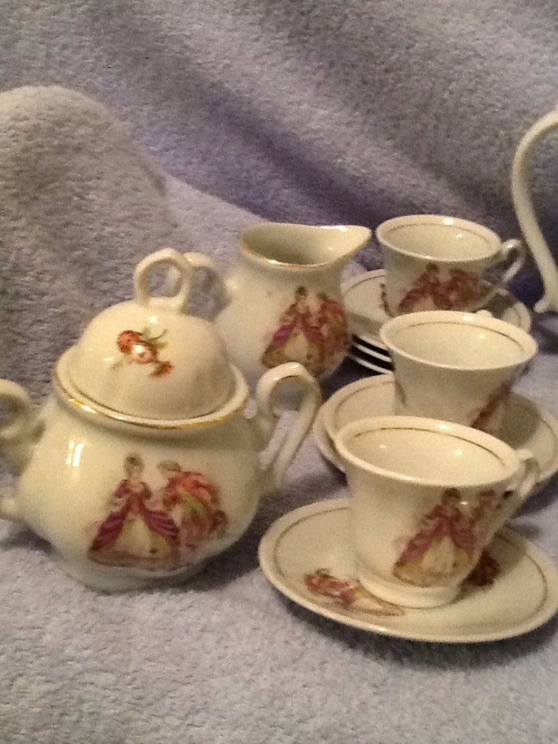 17 piece Tea Set Fine China Tea Set Tea Cups