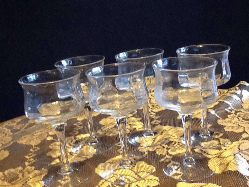 Vintage Princess House Shot Glasses.Crystal Glasses. Flared Etsy