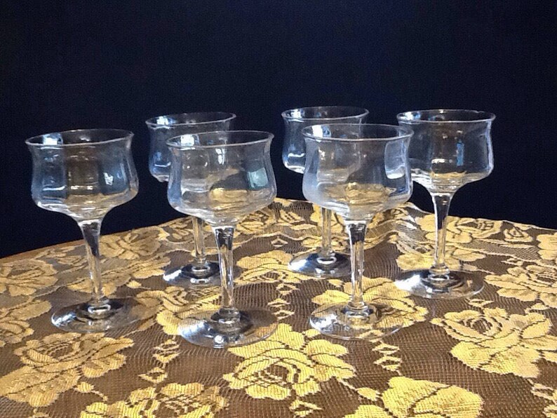 Vintage Princess House Shot Glasses.Crystal Glasses. Flared Etsy