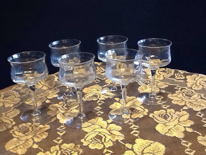 Vintage Princess House Shot Glasses.Crystal Glasses. Flared Etsy