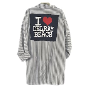 I LOVE DELRAY BEACH  Button Down