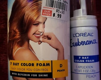 Schuimhaarverf uit de jaren 90-Loreal Exhuberance Vintage and Unsed