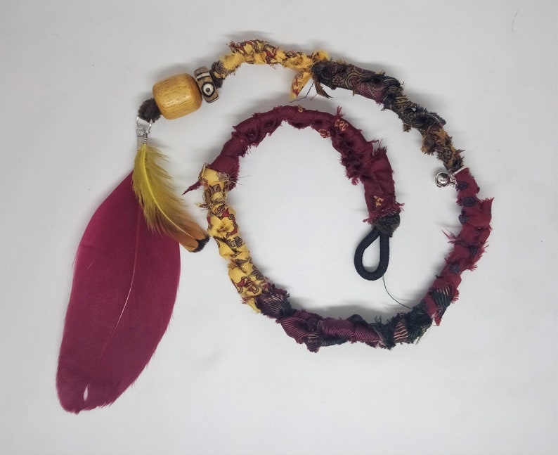 Dreadlocks tie hair wrap extension dreads jewelry Hair decoration silk dread wrap wrapped dreads Hair extension Dreadlock wrap