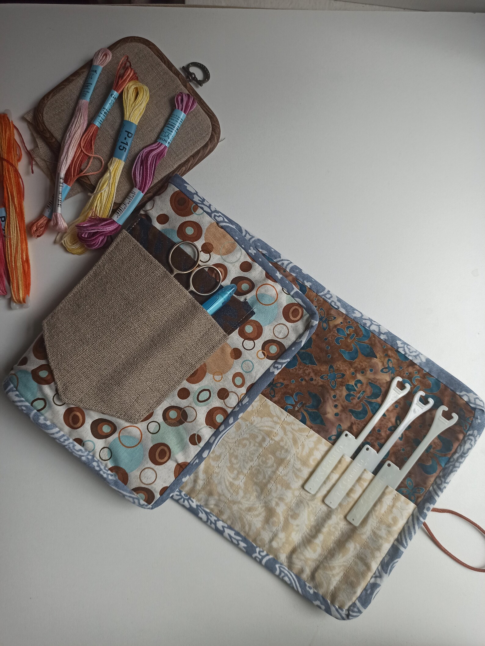 Cross Stitch Project bag Embroidery Holder Organizer for DMC Etsy