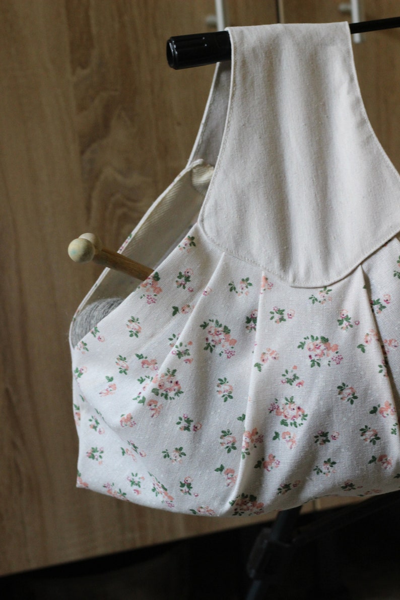 Knitting project bag Wrist pouch Crochet/Xstitch/Needlework Etsy