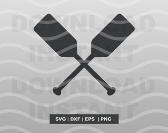 Paddle SVG File - Forest Boating Silhouette Clip Art - Camping & Outdoors Sun Clipart -  Png, Pdf, Eps - Cricut for Commercial Use