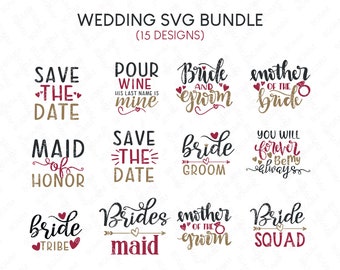 Wedding Crew SVG Bundle, Marriage Crew SVG Bundle