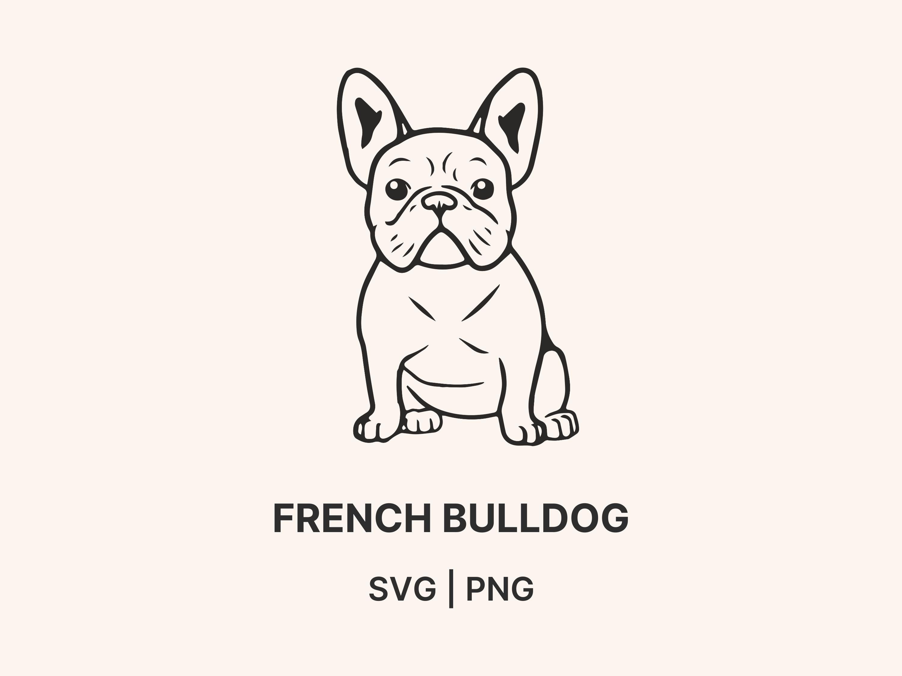 French Bulldog SVG | Cute Frenchie Dog Cut File for Cricut & Silhouette ...