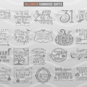 Halloween herfst boerderij bundel SVG boerderij teken bestand onze Upcycled leven boer stijl ontwerp decor clipart offerte-Eps Dxf PNG