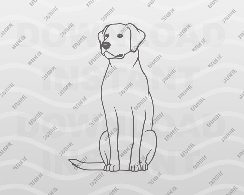 Labrador Retriever SVG Stencil Lover for Cricut Mom Etsy