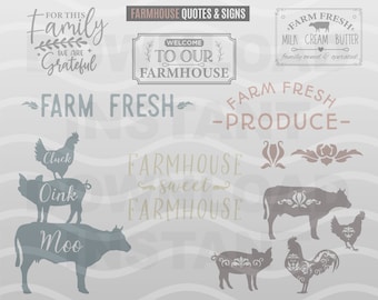 Onze Upcycled leven SVG boerderij bundel SVG boerderij teken bestand boer stijl ontwerp decor clipart offerte-Eps Dxf PNG