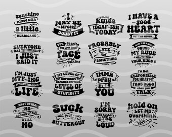 Retro Sassy Svg Sassy Sarcasm Svg Retro Sarcasm Svg Sarcasm Svg Bundle Sassy Svg Quotes Funny Mom Gift Funny Mom Png Sarcastic Mom Svg  Svg