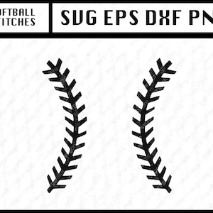 Softball Stitches SVG, Baseball Stitches SVG, Digitale Datei Download