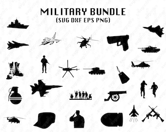 Military SVG Bundle, Army SVG Bundle, Armed Forces SVG Cut File For Cricut, Eps, Dxf Png
