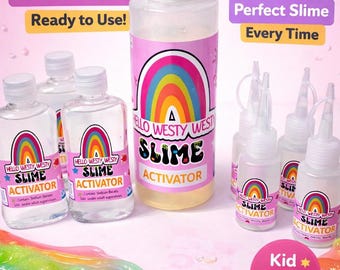 Slime Activator Solution for DIY Kits, Fixes Sticky Slime Instantly