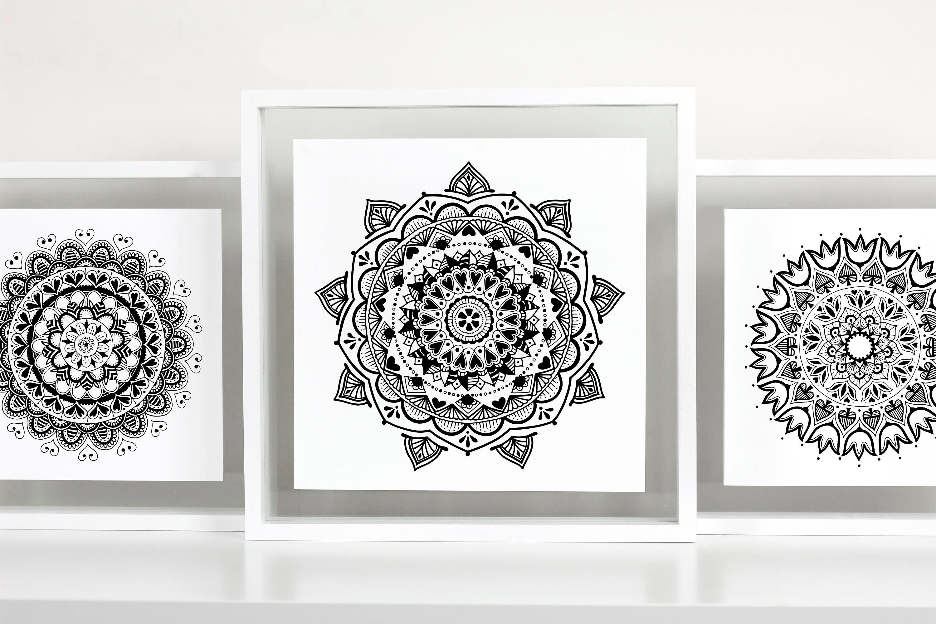 Mandala Wall Art - Set of 3 Prints | Mandala Prints | Bohemian Bedroom ...