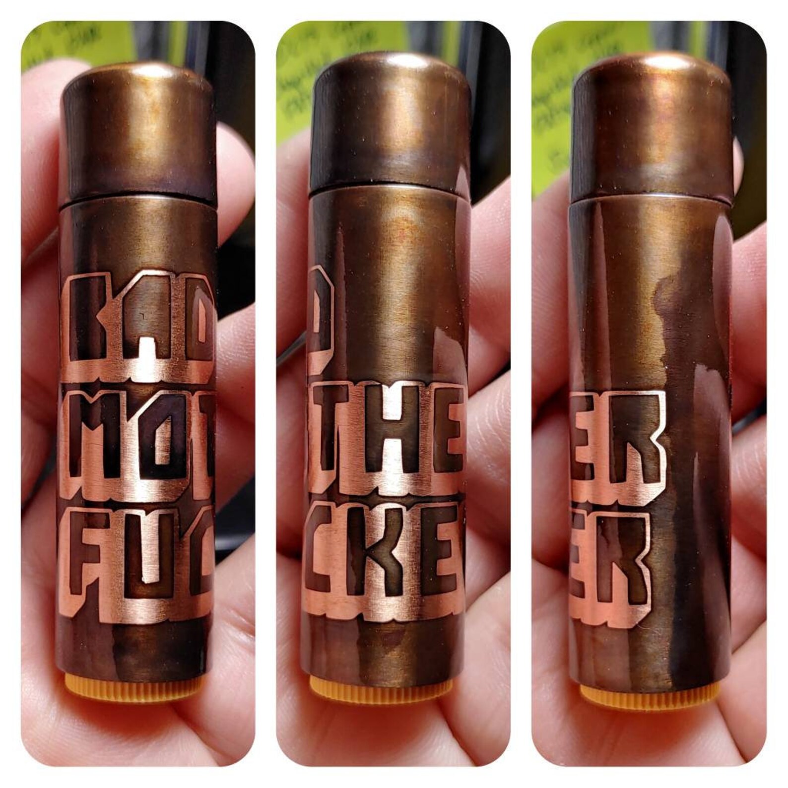 Bad Mother Copper Lip Balm Sleeve. Copper. Edc. Tactical. Lip Etsy