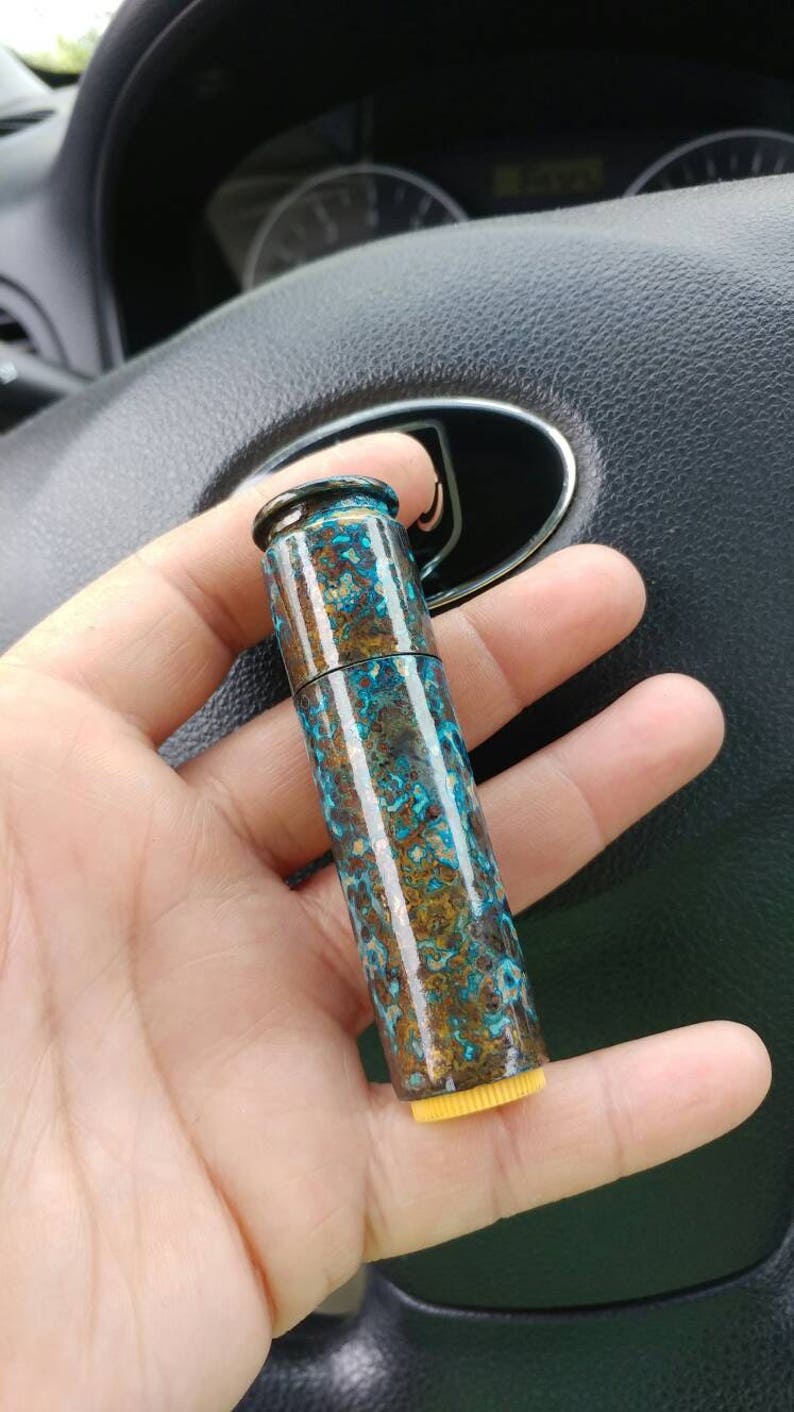 50 C a L Brass Lip Balm Sleeve. Brass. 50 C a L Casing. Edc. Etsy