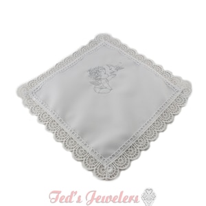 Personalized Embroidered Polish Handkerchief for Baptism szatka na chrzest (Szatki)