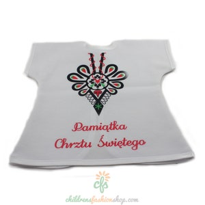 Personalized Embroidered Polish Handkerchief for Baptism szatka na chrzest for baby boy (Szatki)