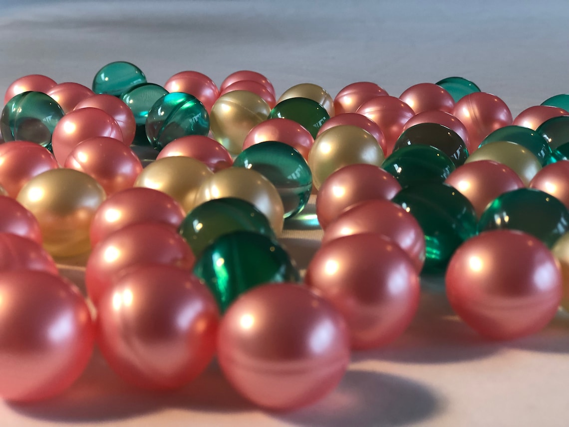 Pearly Pink Circular 3.9g Bath Oil Beads Floral Fragrance Bath Pearls X