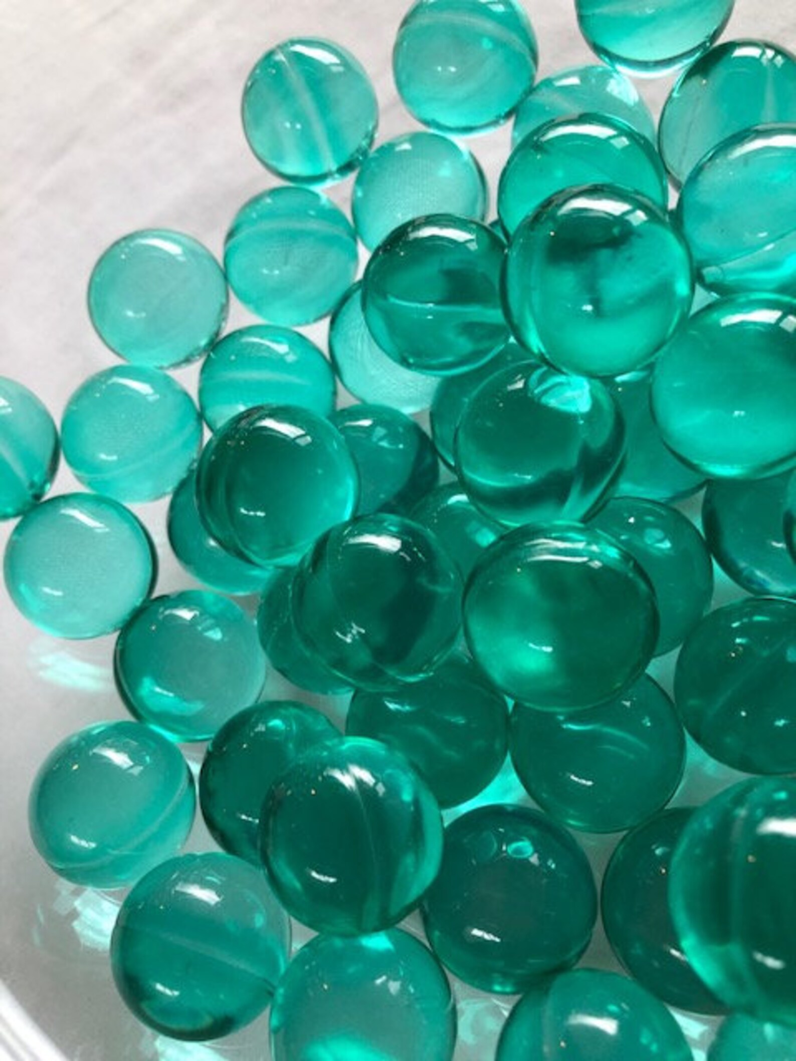 Ocean Green Circular 3.9g Bath Oil Beads Floral Fragrance Bath Pearls X