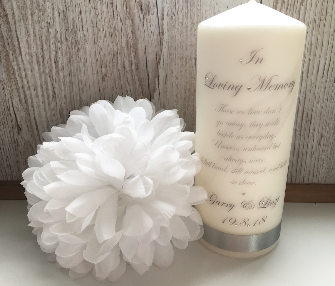 In loving memory memorial candle memorial candle memorial Etsy