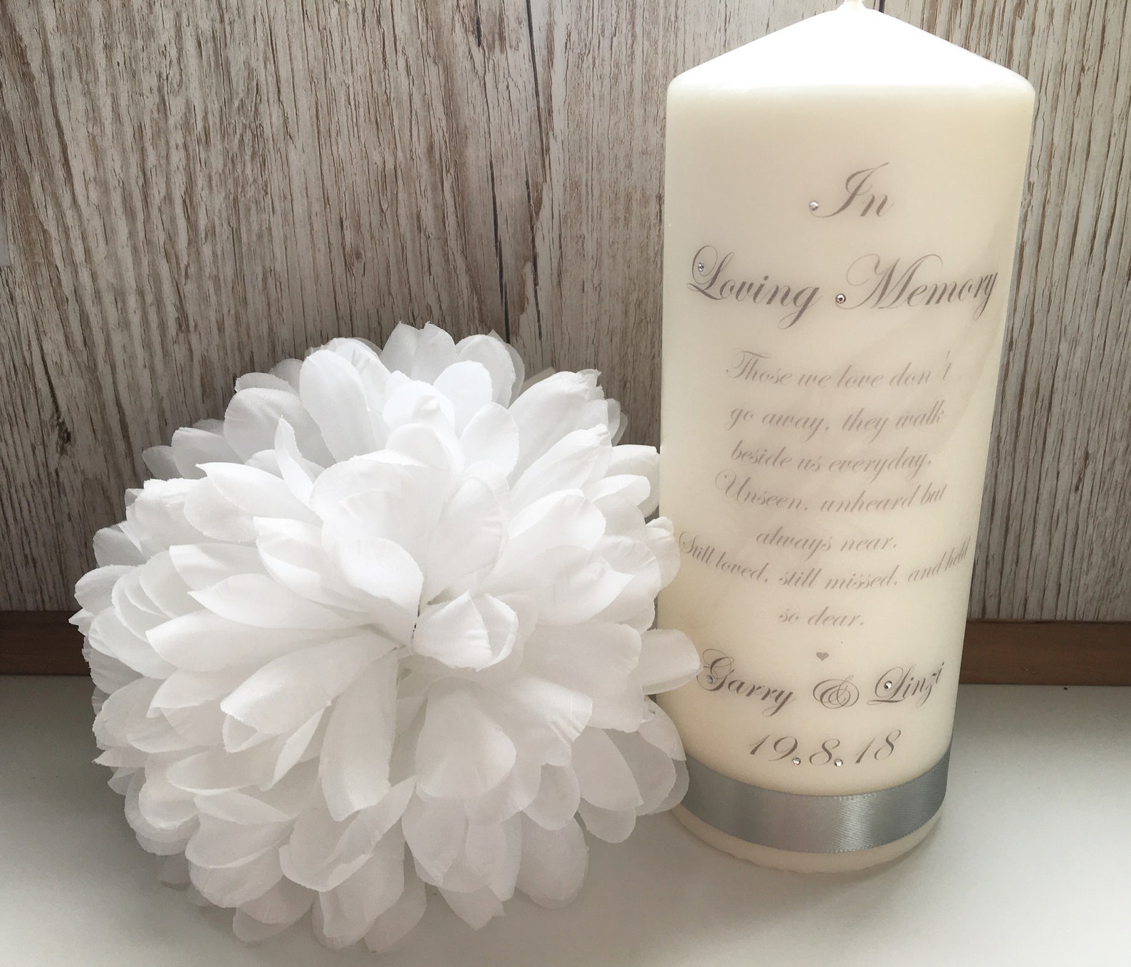 In loving memory memorial candle memorial candle memorial Etsy
