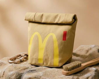 Cubo de tiza con bolsa de papel de comida rápida: un regalo divertido para escaladores