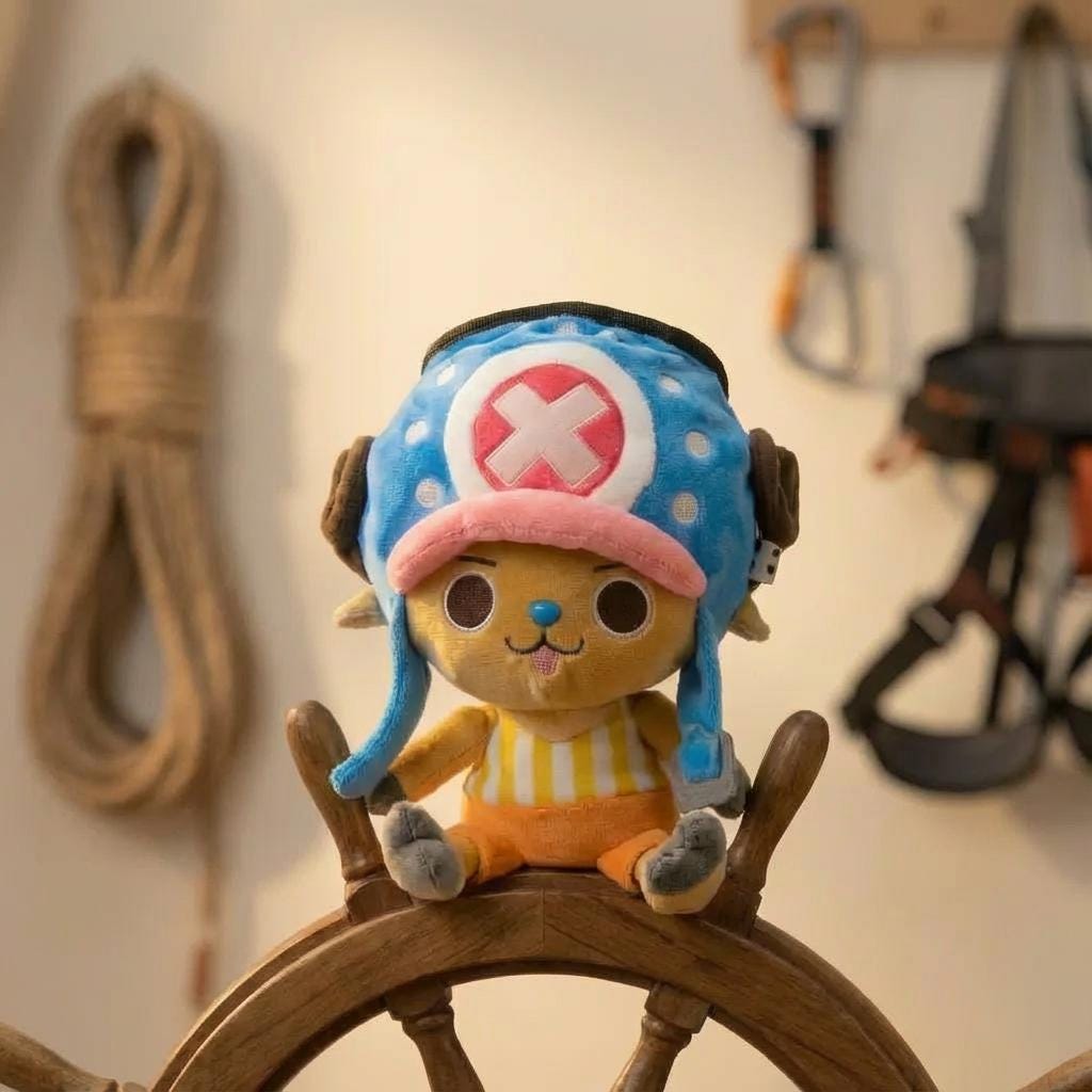 Chopper Chalk Bag: Plush One Piece Anime Climbing Gift, Gift for