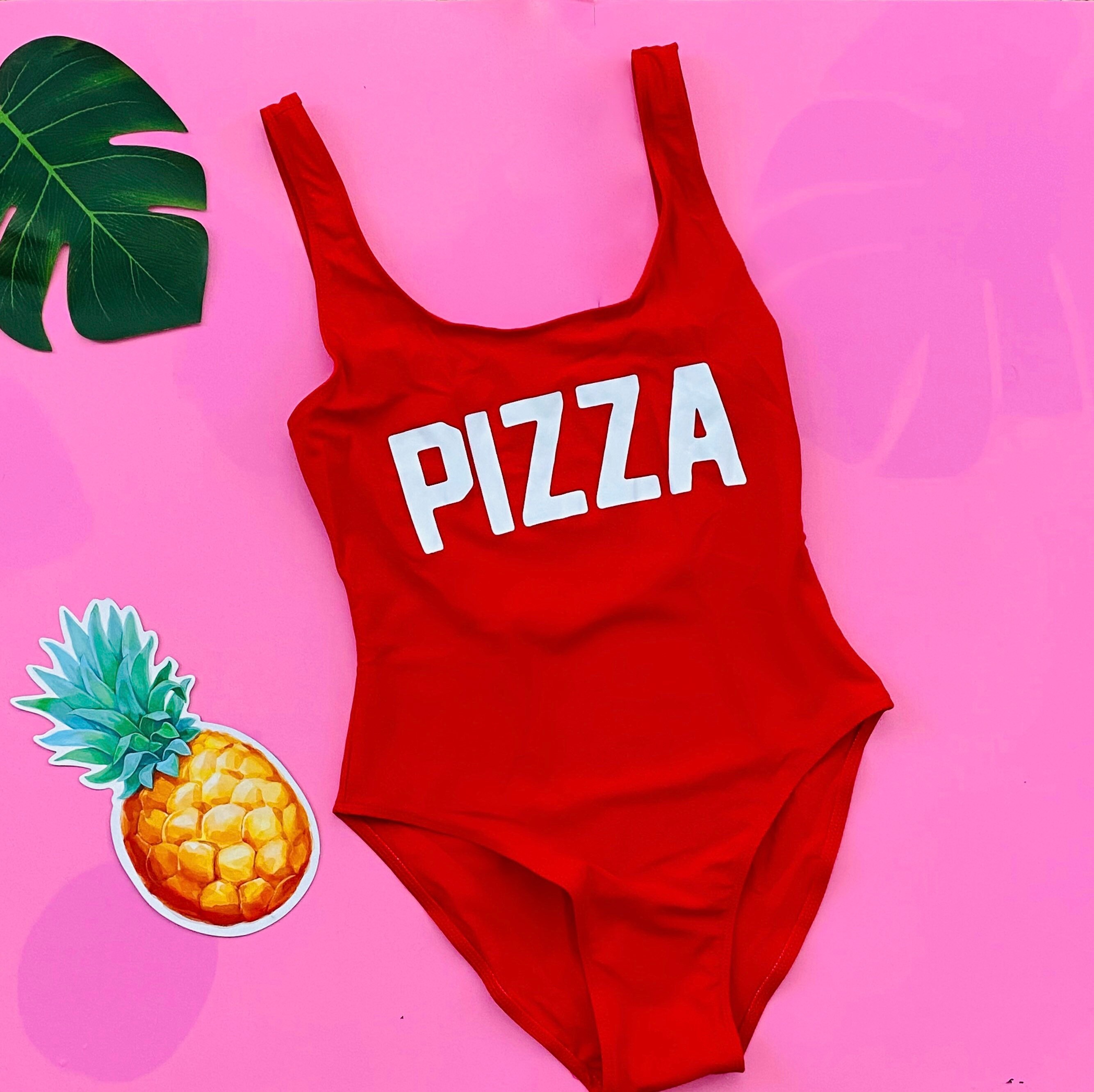Pizza Bathing Suit One piece Etsy UK