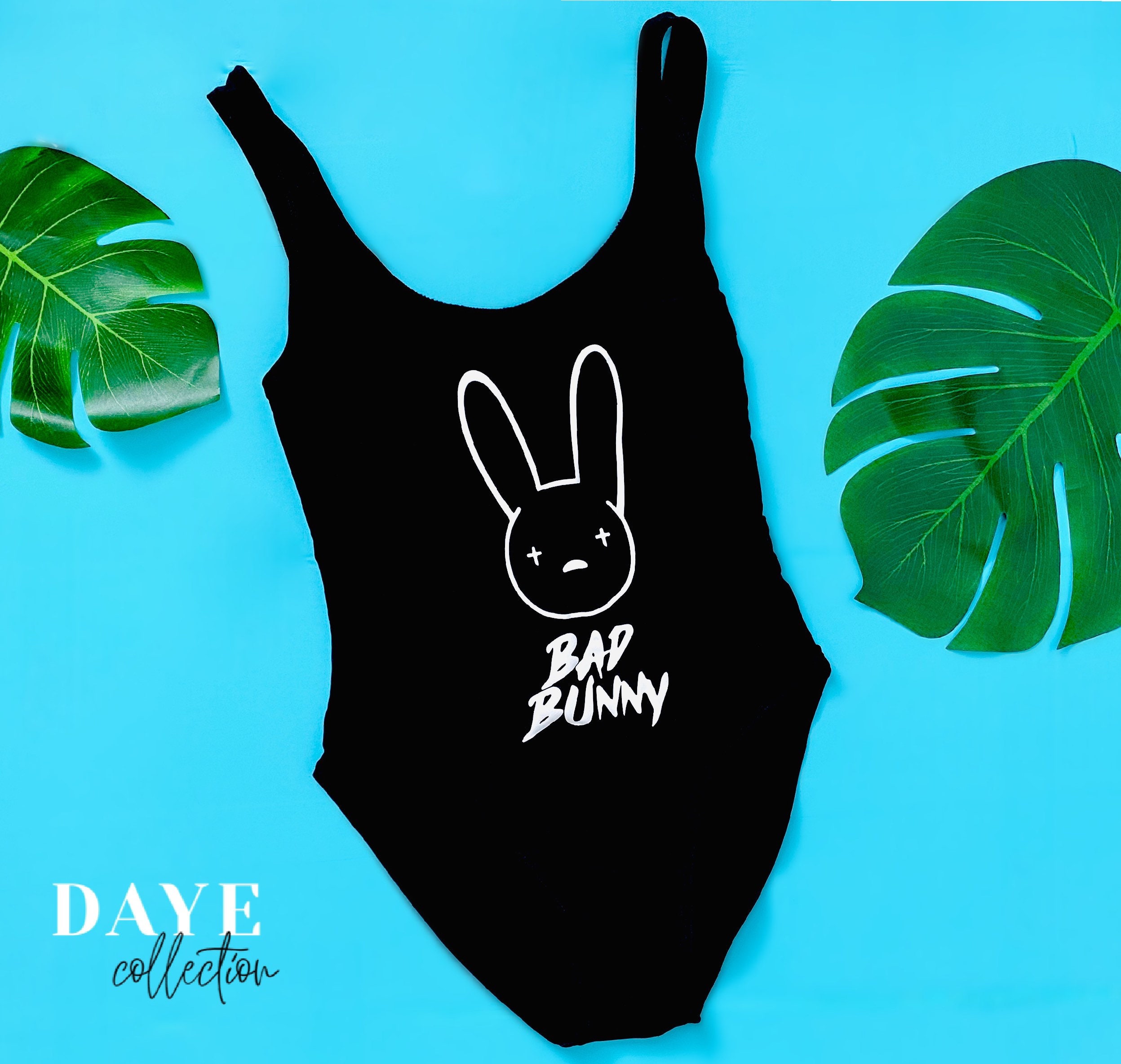 Bad Bunny Swimsuit Etsy