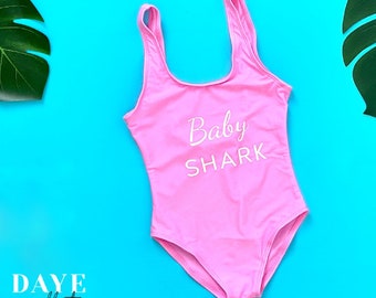 Baby shark Bathing suit one-piece kids