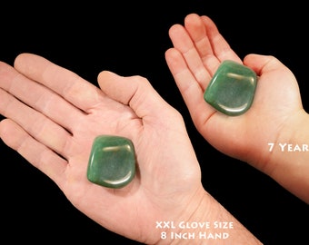 GREEN AVENTURINE 1 1/2" 2-4 Oz Large Tumbled Stones Polished Rocks Minerals Heart Chakra Healing Crystals Natural Mineral Specimen Reiki xx