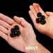 Apache Tear Polished Obsidian Set Of 4 – Genuine Natural Healing Crystals, Root Chakra, Tumbled, 1-1.25 Inch, USA Mined