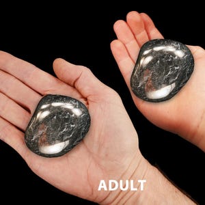 SILVER HEMATITE 2" 5-8 Oz Extra Large Tumbled Stones Polished Rocks and Minerals Silver Root Chakra Crystals Natural Specimen xx