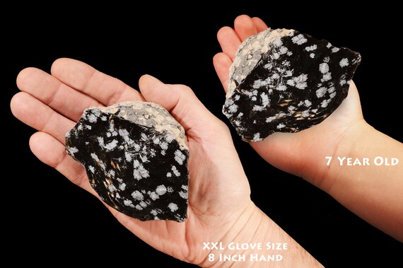 Snowflake Obsidian 3 1 2 8 12 Oz Lapidary Rough Extra Etsy Ireland