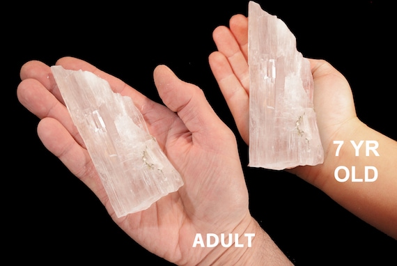 Charging Plate 4"-6" 8-12 Oz Selenite Slab Rough Crown Chakra Healing Crystal 