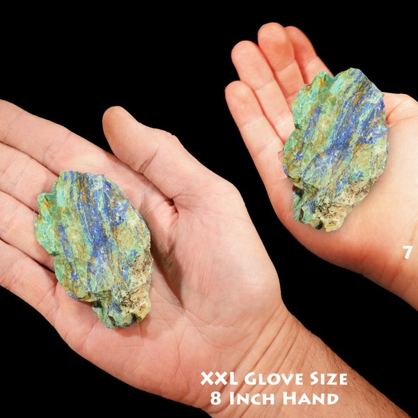 CHRYSOCOLLA AZURITE 3" 4-7 Oz Top Grade Lapidary Rough Natural Extra Large Rock Mineral Throat Chakra Raw Healing Crystal Stone Specimen xx