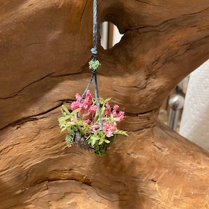 Miniature Fairy Garden Hanging Flower Baskets
