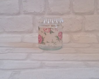 Rose hessian tealight