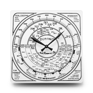 Oceanic Shortwave Retro Radio Wall Clock for your Ham Radio Shack